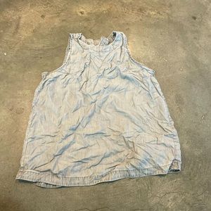 High collar flowy gray top from GAP.